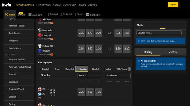 Bwin casino screenshot